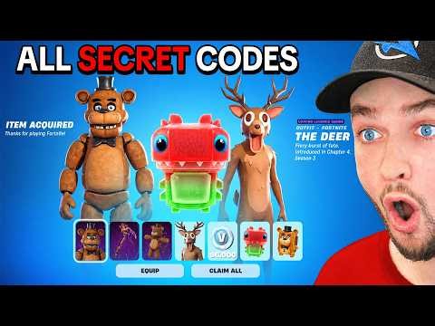 All 22 *NEW* Admin Codes in Fortnite! (Free Rewards)