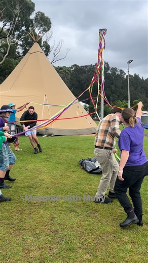 Maypole with Molly It’s starting again on the Green ❤️ | Illawarra Folk Festival