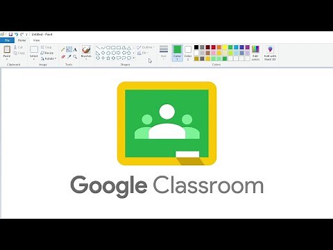 How to draw the Google Classroom logo using MS Paint | How to draw on your computer