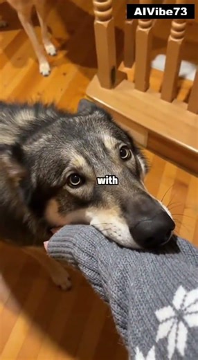 Why My Wolfdog "Bites" Me Every Morning 🐺 (It’s Not What You Think!)