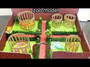 Zoo model for school project | Miniature zoo model | Science exhibition model | zoo model