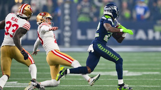 Seahawks' Rashid Shaheed opens Divisional Round with a bang on 95-yard kick return TD