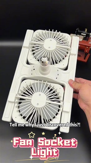 Why choose between a fan and a light when you can have BOTH in one? 🌀💡 This innovative socket fan light screws into any standard E26/E27 light socket—no wiring, no electrician! With TWO powerful fans and a handy remote control, you can adjust speeds and brightness from across the room. Perfect for bedrooms, kitchens, or home offices where space is tight! #SocketFanLight #CeilingFan #RemoteControl #2in1Gadget #HomeUpgrade