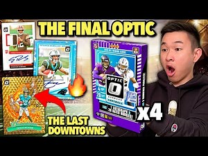 THE LAST EVER OPTIC FOOTBALL (BIG HITS)! 😱🔥 2025 Panini Donruss Optic 🏈 FOTL Hobby Box Review x4