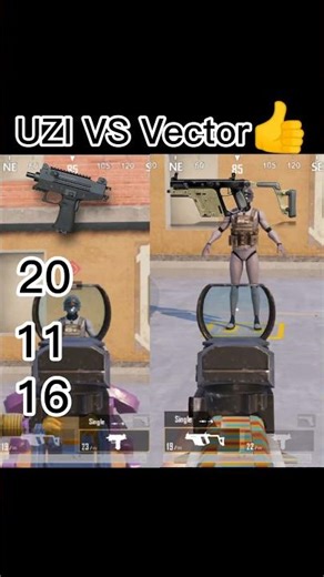 UZI VS Vector👍 Damage Test in pubg mobile #pubg #pubgmobile #shorts#youtubeshorts #viral #viralvideo