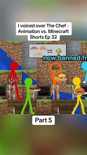 I voiced over The Chef - Animation vs. Minecraft Shorts Ep 32 #trending #viral #fyp #minecraft