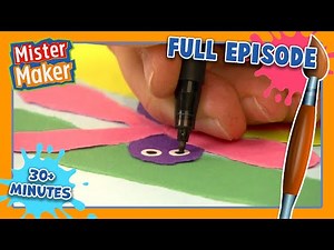 Mister Maker Arty Party 🎨 Episode 3-4 | DOUBLE FULL EPISODE - Arts & Crafts