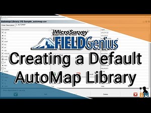 MicroSurvey FieldGenius How To: Using a Default Description Library | Bench Mark