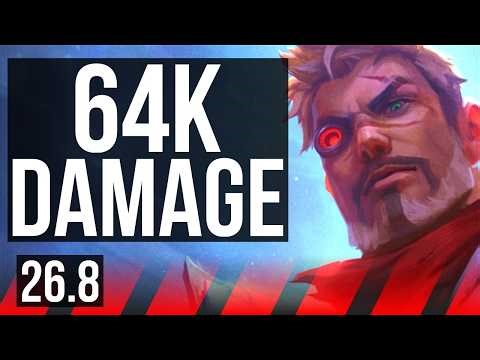 JAYCE vs JAX (TOP) | 64K damage | EUW Grandmaster | 26.8