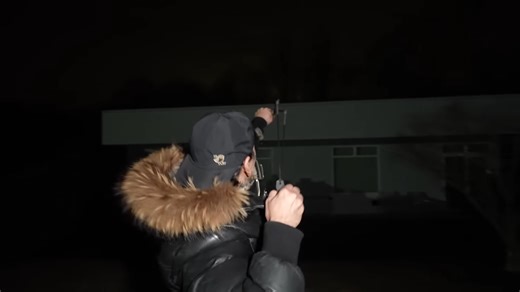 They took down a drone that was hovering over their private property