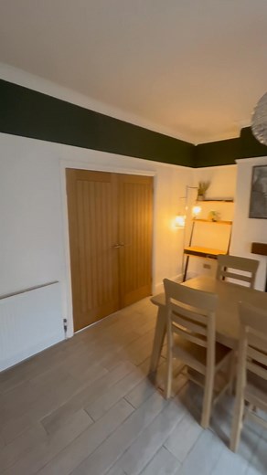 Room renovation completed by Handyman Services NW, ceiling plastered, room painted, new light fitting, new oak beam above fire, darts board hung on wall, new light fitting, pictures wall mounted. All work completed under one company | Handyman services Northwest