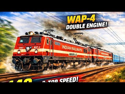 Double Engine Indian Train Speed 140km/h