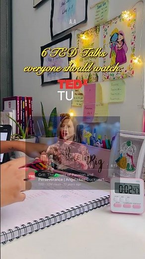 6 TED talks everyone should watch 🌷🧠 #motivation #studymotivation #studytips #study