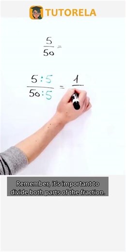 Simplify 5/50 to Denominator 10: Step-by-Step Guide #Math #SimpleFractions
