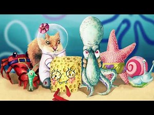 Spongebob characters in real life! Spongebob, Patrick, Gary, Squidward, mrs puff, mr. krabs