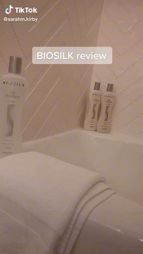 Silky smooth hair starts in the shower! Turn up the luxe in your morning routine with BioSilk Original Silk Therapy Shampoo and Conditioner! Check it out at the link! 📹️: @sarahm.kirby https://bit.ly/3AtsvP9 | Biosilk