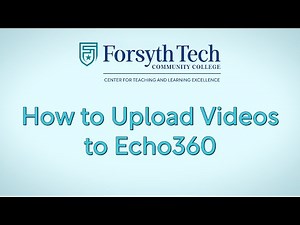 How to Upload Videos to Echo360