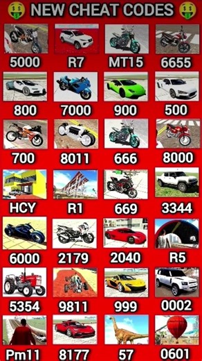 All Cheat Code💯 INDIAN BIKE DRIVING 3D