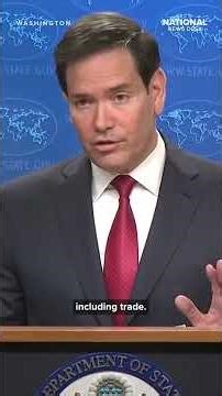 Marco Rubio gives update on Russia-Ukraine war talks