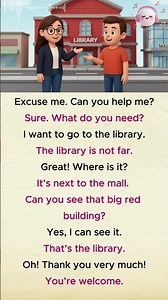 Basic English Dialogue: Library Directions for Beginners #learnenglish #englishpractice