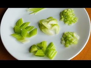 Brunoise, Oblique, Diagonal Cuts | The Professional Kitchen | Cutting Techniques #knifeskills