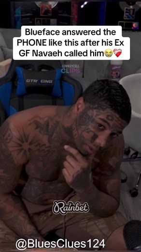 Blueface answered the PHONE like this after his Ex GF Navaeh called him😭❤️‍🩹 #blueface #viral #fyp