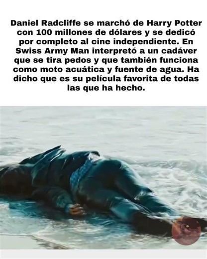 Daniel Radcliffe hizo ESTO después de Harry Potter 💀 #harrypotter