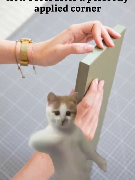 No one: Me: still thinking about that perfect corner I applied 6 days ago. #peelandstick #diytok #dcfixstyle #dcfix