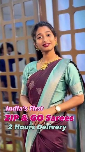 India’s First ZIP & GO SAREES @ Sreesaisilks - 2 hours Delivery Nanganallur 8072695269 - 6382196976