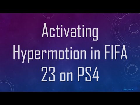 Activating Hypermotion in FIFA 23 on PS4