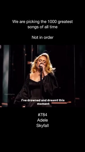 Good Music on Instagram: "“Skyfall” by Adele, released in 2012, is a dramatic and powerful ballad that served as the theme for the James Bond film of the same name. With Adele’s rich, soulful voice and a haunting orchestral arrangement, the song perfectly captures the suspense, danger, and elegance of the Bond series. Its lyrics delve into themes of loyalty, resilience, and facing challenges head-on, echoing the spirit of the iconic spy. The track was a massive success, earning an Academy Award,