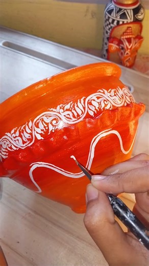 Pot Design with colours | pot decoration ideas for planting #diy #artandcraft