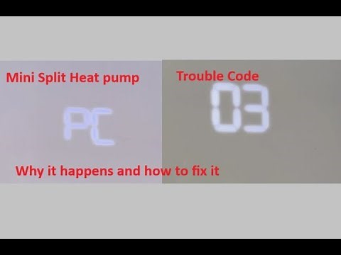 PC03 CODE ON MINI SPLIT HEAT PUMP - WHAT DOES IT MEAN AND HOW TO FIX