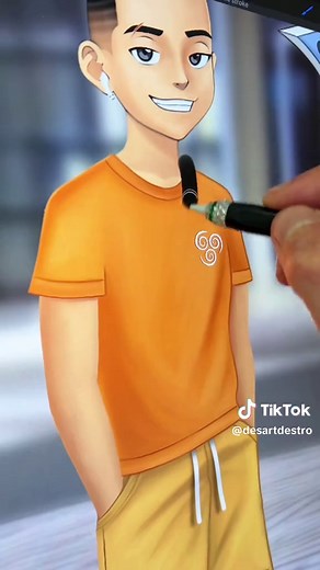 Replying to @Godofnekos Aang GLOW UP 🥰 #aang #avatar #thelastairbender #drawing