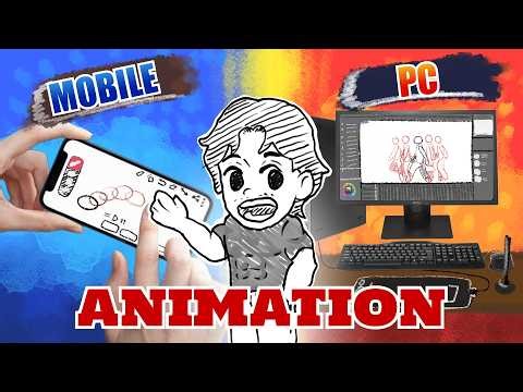 Mobile VS PC animation. Comparison(Reality)