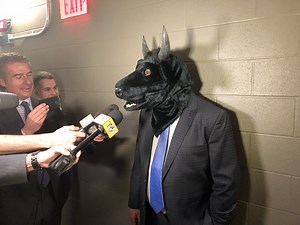 The legend of ‘Bushwacker’: How a bull mask became a source of motivation for the Predators