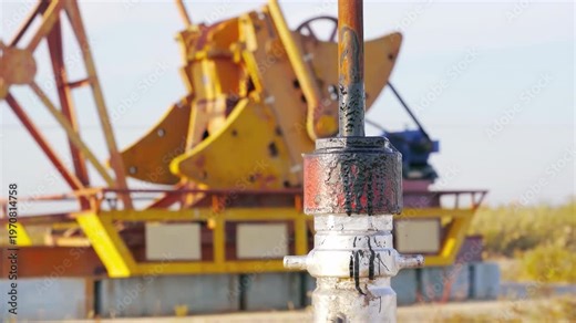 The change oil gasoline prices caused by war, petroleum crude oil drilling rigs derrick, pump jack machine oilfield, continuous extraction of fossil fuels global energy consumption power supply crisis