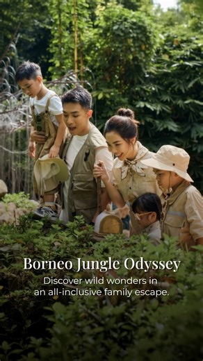 Shangri-La on Instagram: "Borneo Jungle Odyssey 🌴 The map is drawn, the treasures are hidden, and the guides? None other than your little adventurers! Immerse yourself in four all-inclusive nights at @shangrilarasaria, where discovery and delight go hand in hand.🗺️ Trek through Borneo’s mystical jungles, spot glowing mushrooms in Rasa Ria Reserve, and cruise along firefly-lit mangroves before unwinding with an Urutan Malaysia massage. End the day with a feast on fresh local flavours at a beach