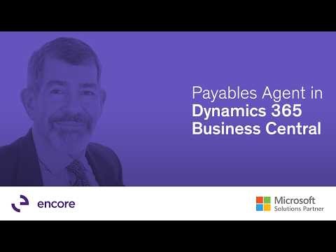 Payables Agent in Dynamics 365 Business Central