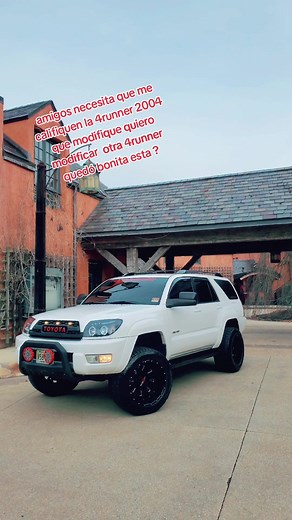 amigos necesita que me califiquen la 4runner 2004 que modifique quiero modificar otra 4runner quedó bonita esta ?#toyotacomod #flying #4runner #parati