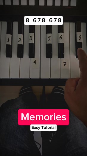 2.2M views · 19K reactions | Memories - Maroon 5 (Piano Tutorial) #pianotutorial #easypiano #pianolesson #pianocover | Waves Piano | Facebook