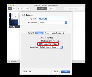Using Microsoft Remote Desktop Mac