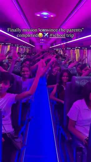 Finally, mission “Convince thParents” completed! #SchoolTrip #MissionCompleted #trip #schooltrip