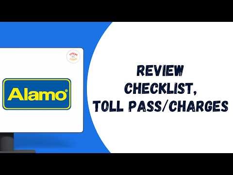 How to Review Checklist on Alamo Toll Pass and Toll Charges