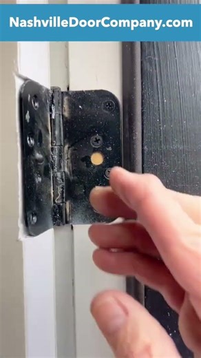 How to fix exterior double doors rubbing by resetting hinge