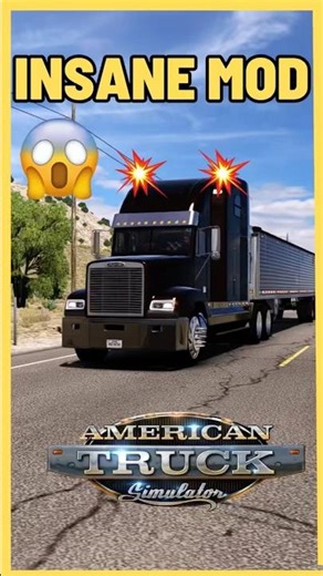 This Freightliner FLD Mod Sounds INSANE! 🔥#shorts #americantrucksimulator #ats