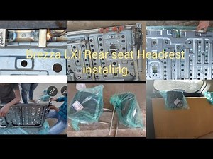 new Vitara #brezza // LXI #2022 /Rear seat Headrest installation muruti suzuki genuine accessories