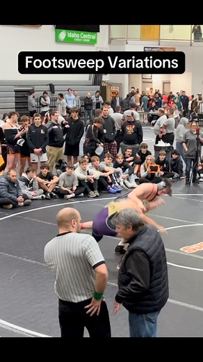 Footsweep variations that I often use in matches! #wrestling #takedown #footsweep #throw #slam | Seth Martin