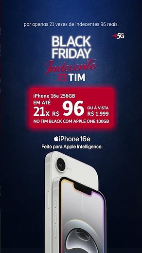 TIM's Indecent Black Friday: iPhone 16e for an indecent price.