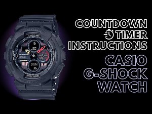 Casio G-Shock Countdown Timer Instructions | How to use the Stopwatch on a G-Shock Watch